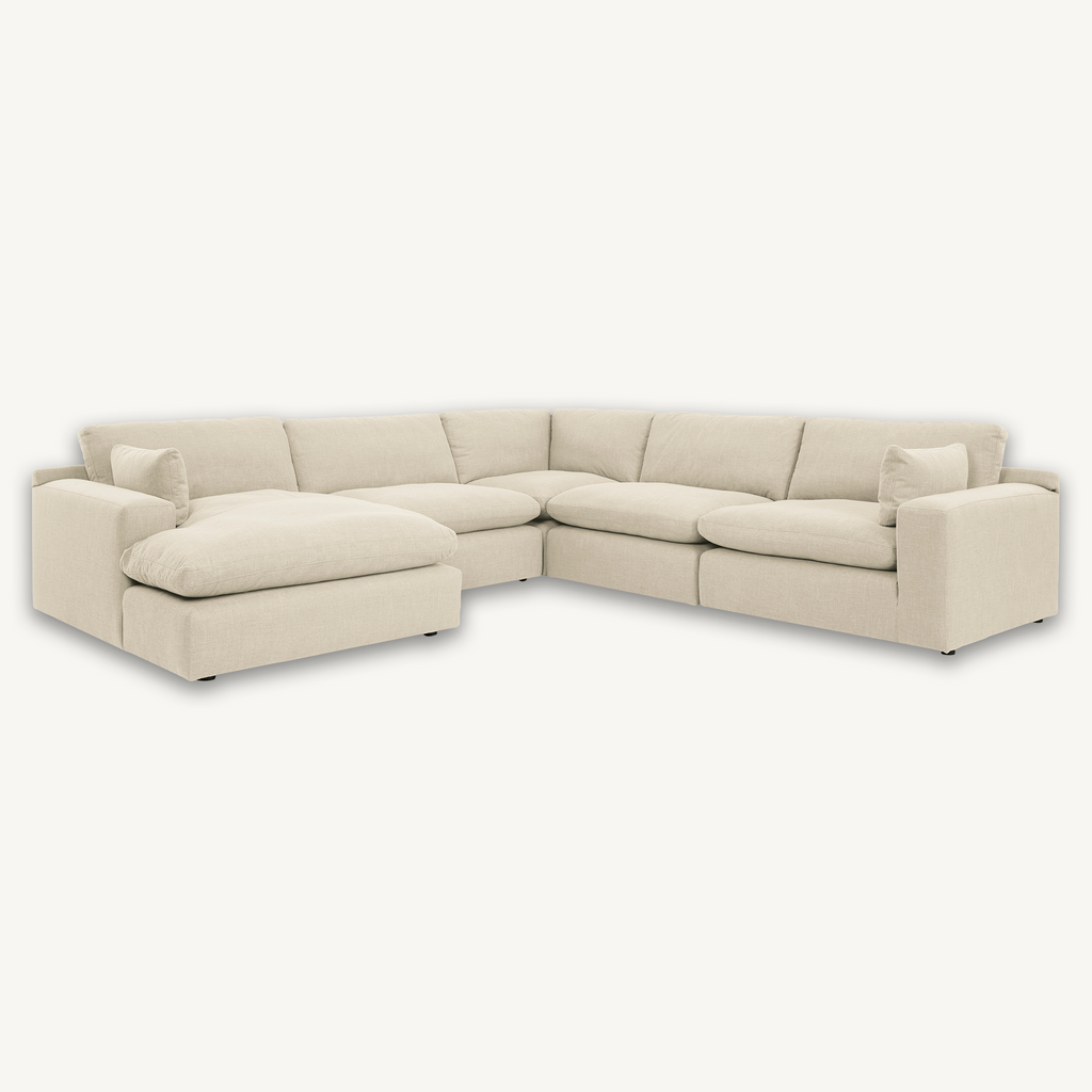 Aspen 5 Piece Sectional With Right Chaise