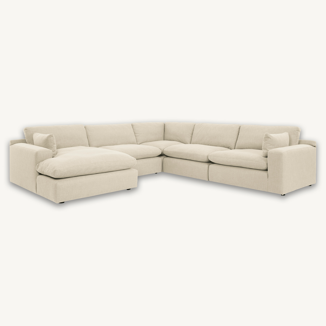 Aspen 5 Piece Sectional With Right Chaise