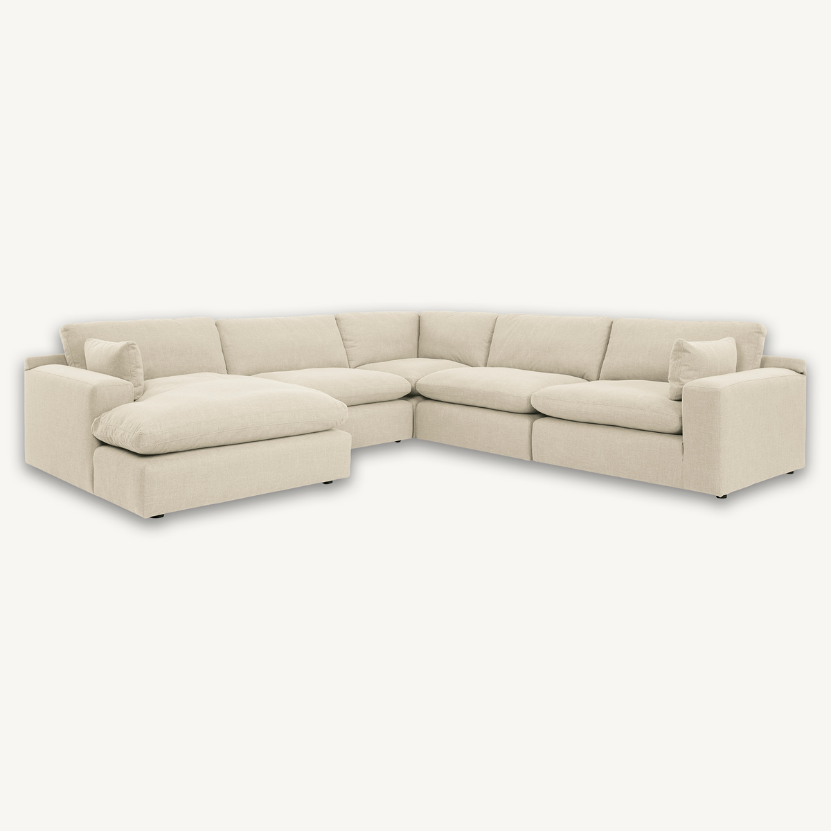 Aspen 5 Piece Sectional With Left Chaise