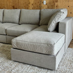 Lovesac Sactional – U-Shape + Storage Seats, Beachwood Rained Chenille