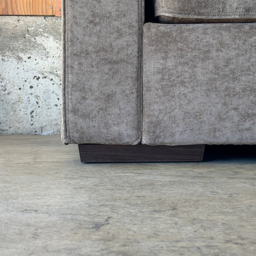 Venetian Taupe Corded Velvet — Lovesac Sactional 6 Seats (2Deep) + 6 Sides (2Deep) Lovesoft Fill