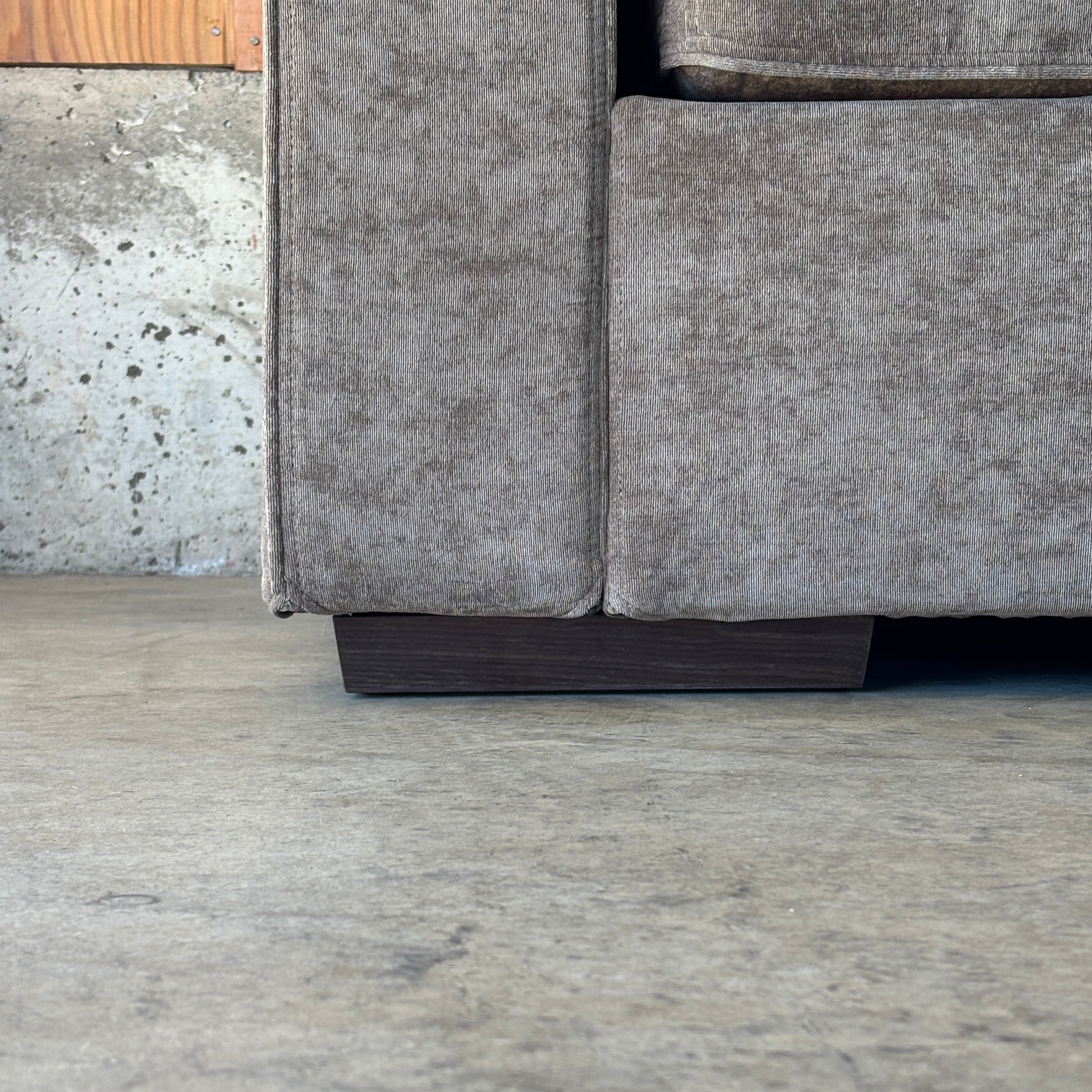 Venetian Taupe Corded Velvet — Lovesac Sactional 6 Seats (2Deep) + 6 Sides (2Deep) Lovesoft Fill