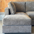 Venetian Taupe Corded Velvet — Lovesac Sactional 5 Seats (1Deep Storage) + 5 Sides Lovesoft Fill