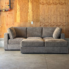 Venetian Taupe Corded Velvet — Lovesac Sactional 5 Seats (1Deep Storage) + 5 Sides Lovesoft Fill