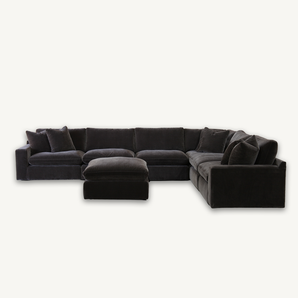 Juniper L-shape Sectional (6PC) + Ottoman