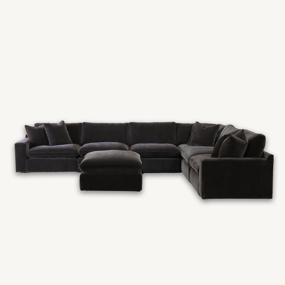 Juniper L-shape Sectional (6PC) + Ottoman