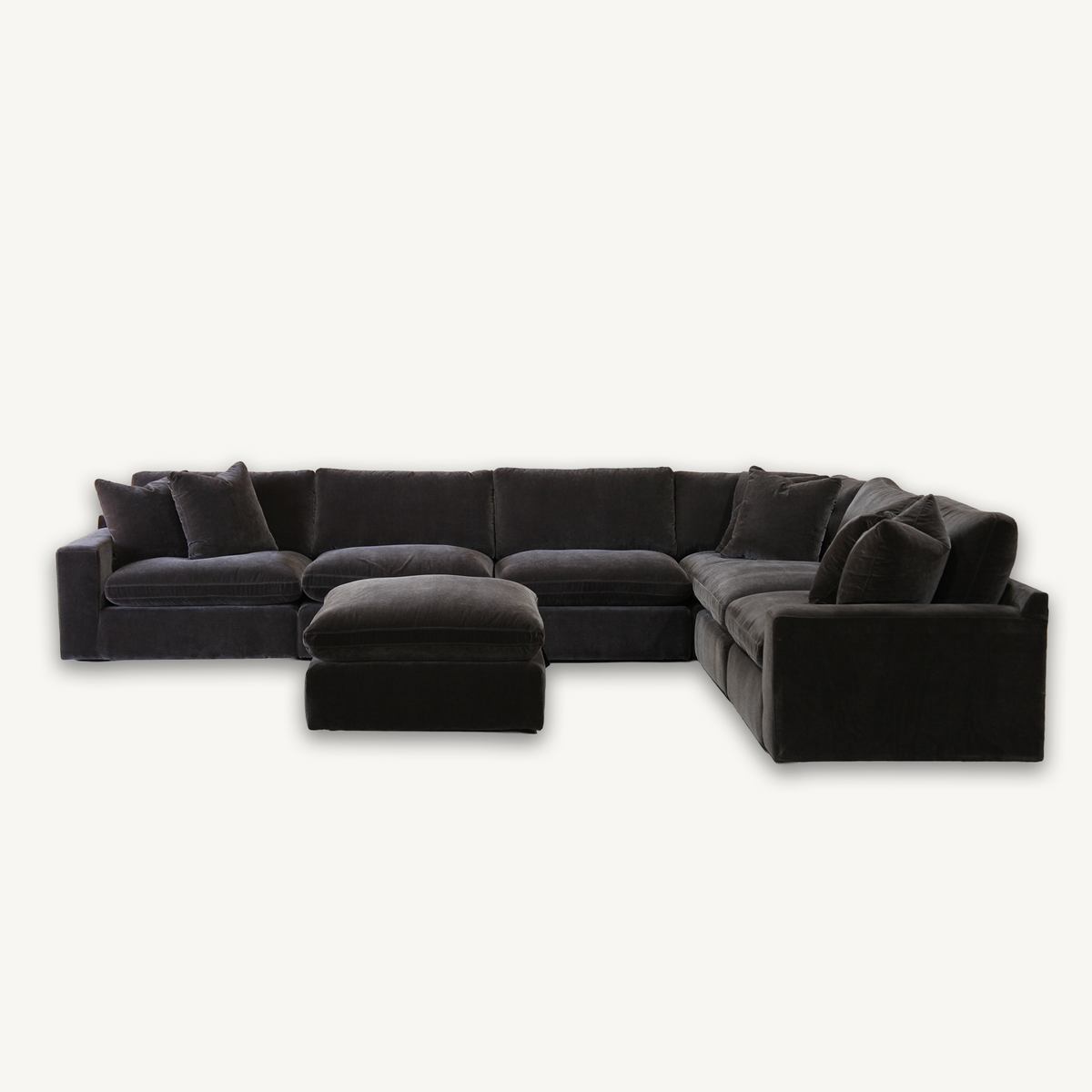 Juniper L-shape Sectional (6PC) + Ottoman