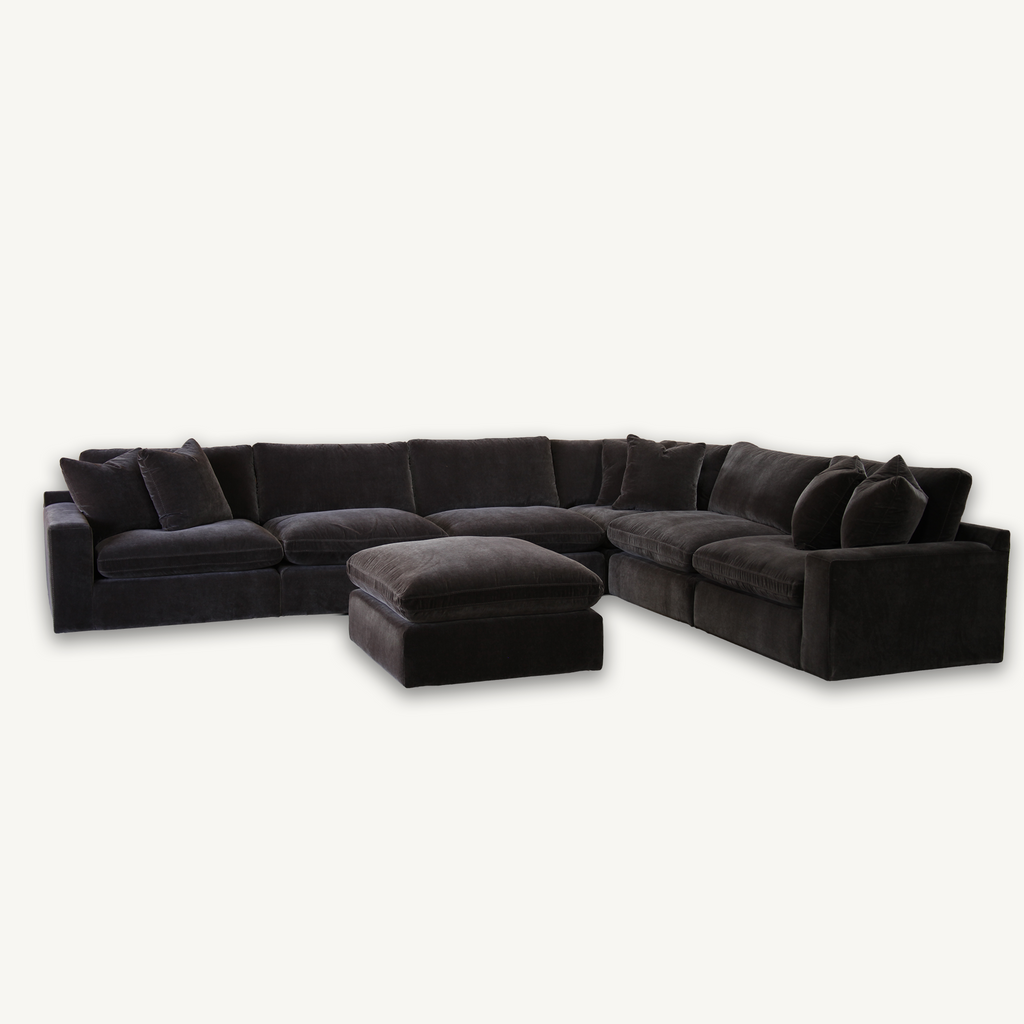 Juniper L-shape Sectional (6PC) + Ottoman