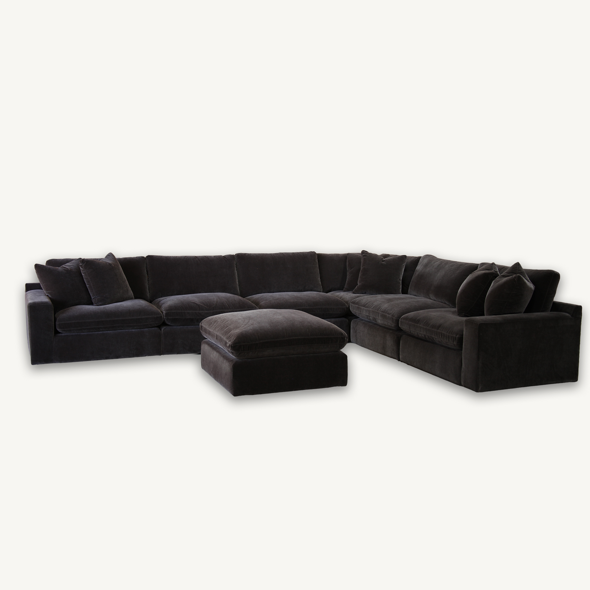 Juniper L-shape Sectional (6PC) + Ottoman