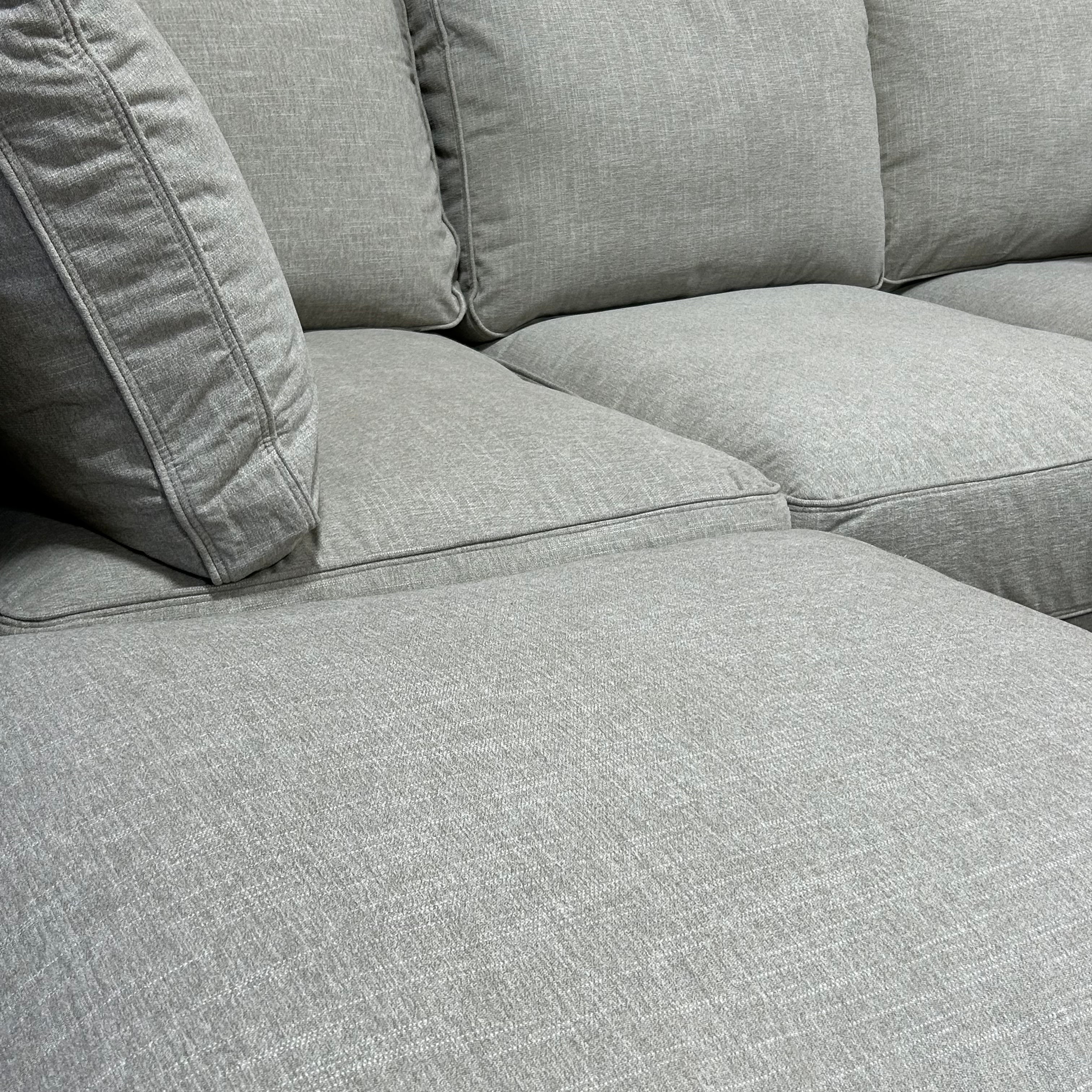Beachwood Rained Chenille — Lovesac Sactional 5 Seats (1Deep Storage) + 5 Sides Lovesoft Fill